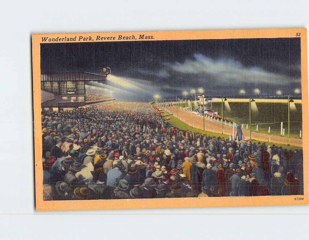 Postcard Wonderland Park Revere Beach Massachusetts USA