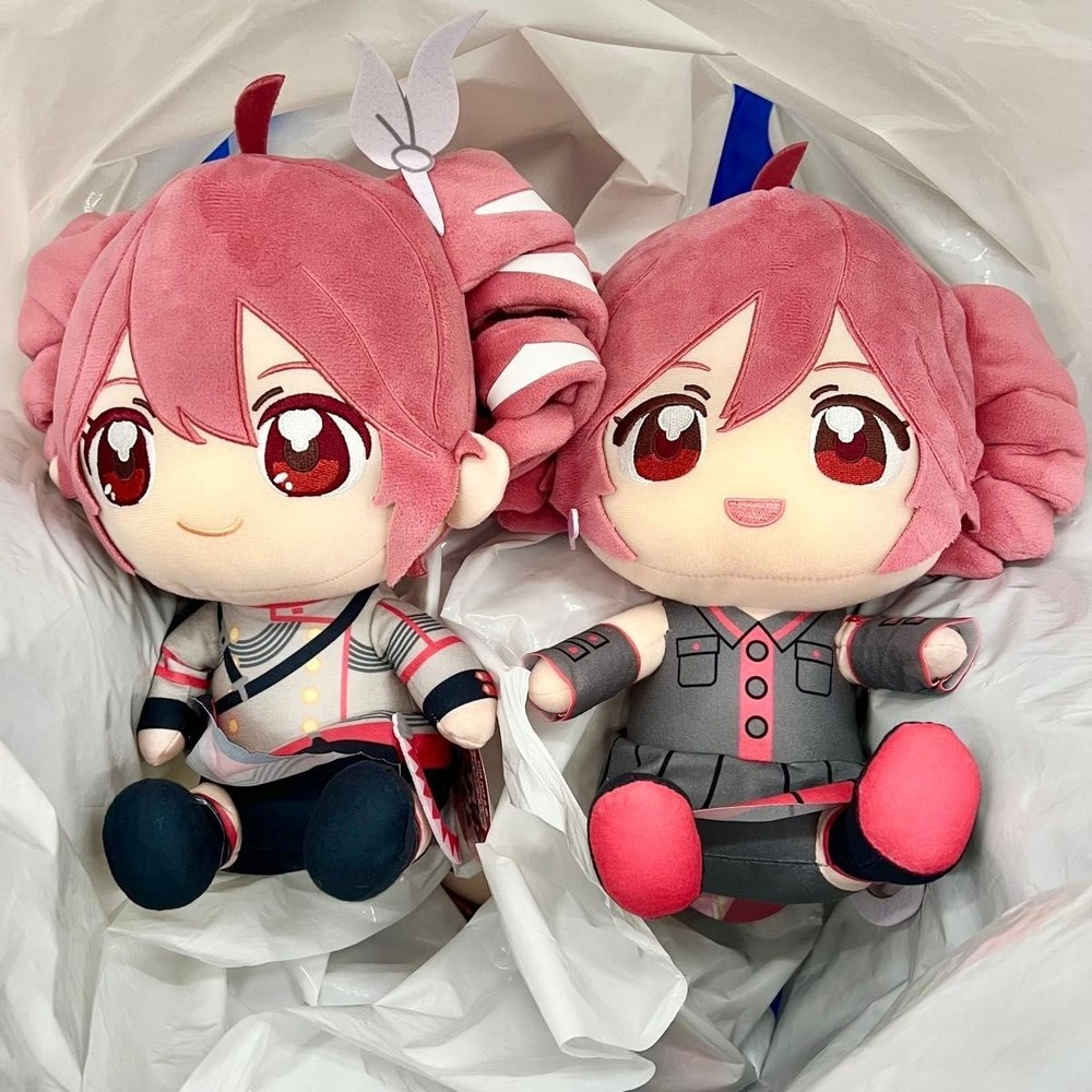 Kasane Teto Nuipurike Big Sitting Plush Doll Toy Set of 2 Fukuya New from Japan