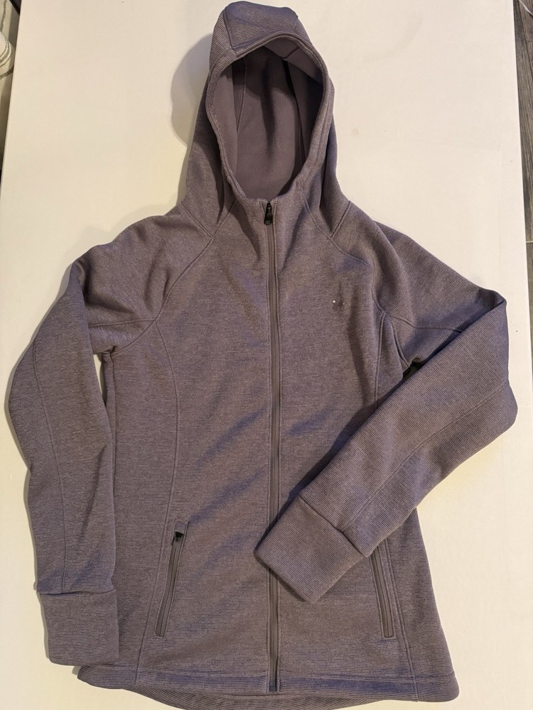 Under Armour ColdGear Full Zip Fleece Hoodie Gray XS Women