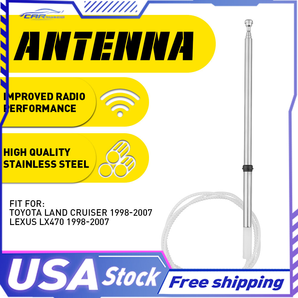 For Toyota Cruiser Land 1998-07 Power Antenna Aerial FM AM Radio Mast Cable Pole