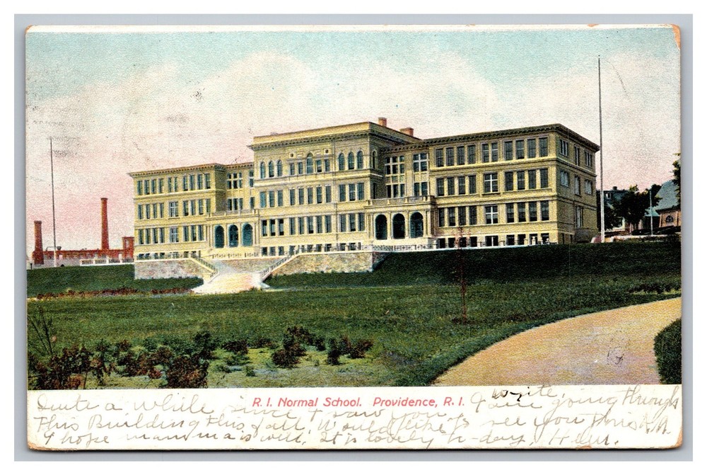 Providence RI Rhode Island Normal School Posted 1906 UDB Postcard