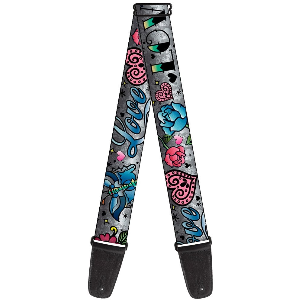Guitar Strap - Love Love Gray ACC NEWAnother great item from Rarewaves USA | Free delivery!