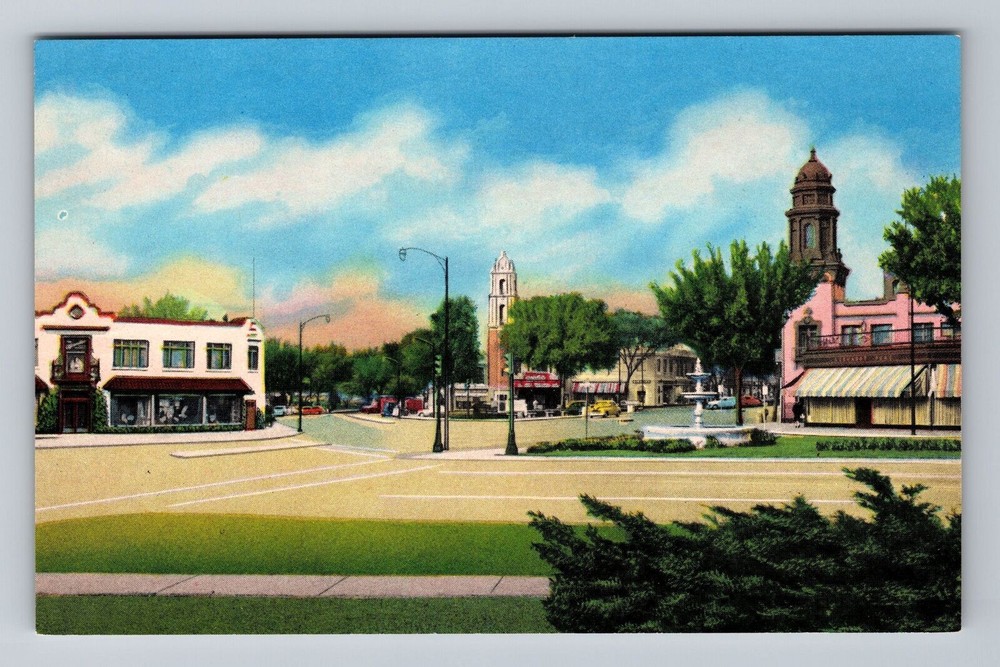 Missouri MO Kansas City The Heart Of The Country Club Plaza Vintage Postcard