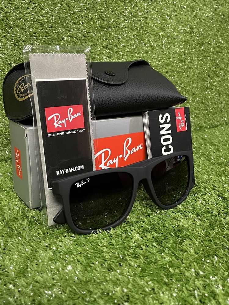Men's Ray-Ban Justin Sunglasses RB4165 Black/Gray Gradient Polarized Lenses