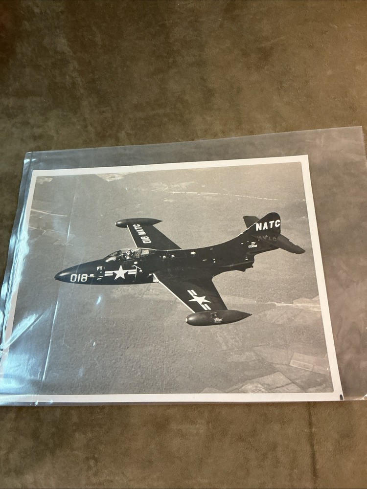 1950 United States Navy Photograph Fighter F9 F – 2 GRUMMAN panther aircraft