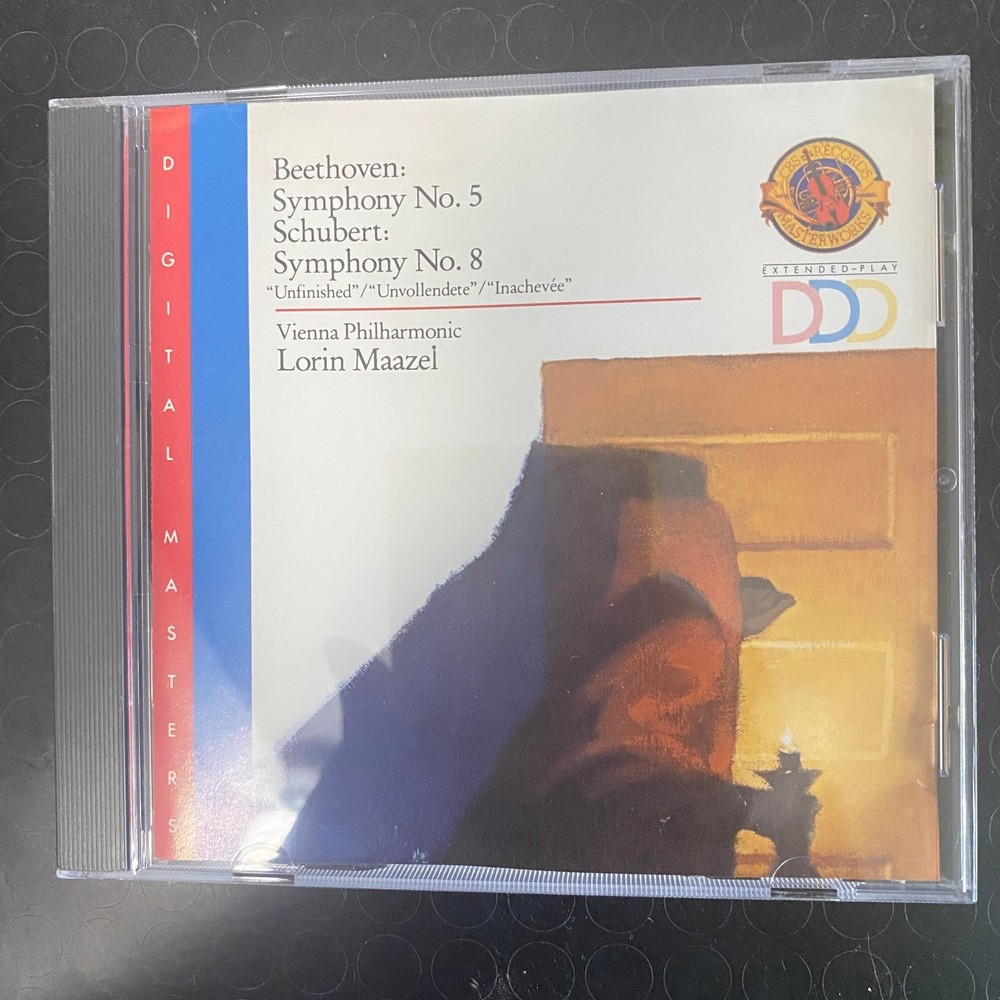 Beethoven Schubert Symphonies No. 5 & 8 CD Vienna Philharmonic Lorin Maazel