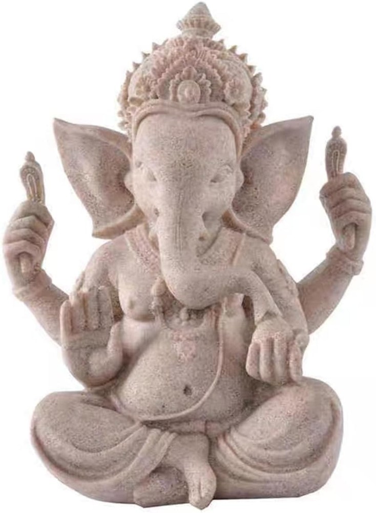 Indian God Lord Ganesha Statue,Hindu Elephant Statue Ganpati Idol Buddha Scul...