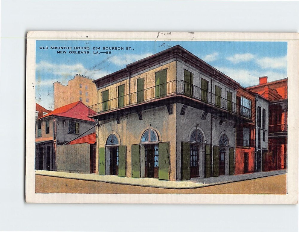 Postcard Old Absinthe House New Orleans Louisiana USA-image