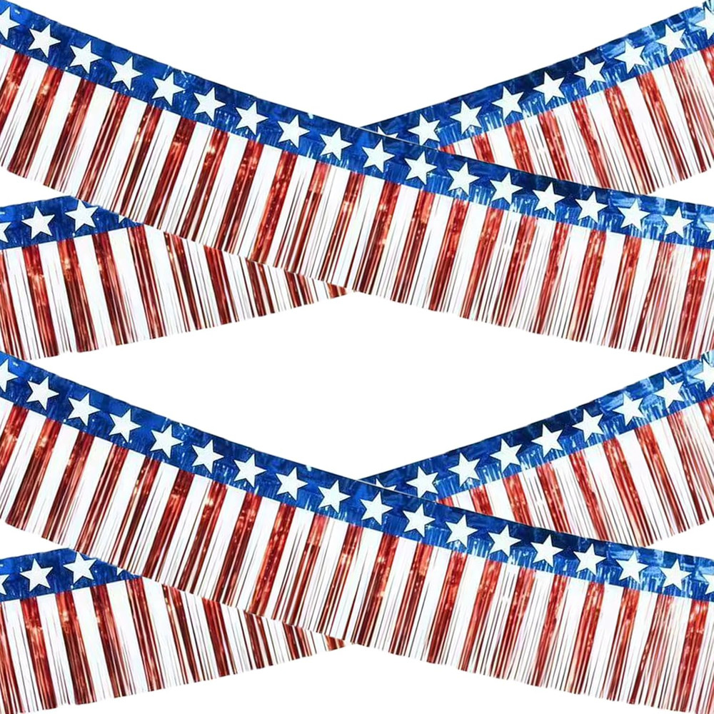 4Th of July Decorations - 2 Pack Red White and Blue Streamer for 250Th Anniversa