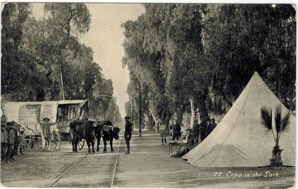 Ontario California 1910 Camp Oregon Trail Monument Expedition PC