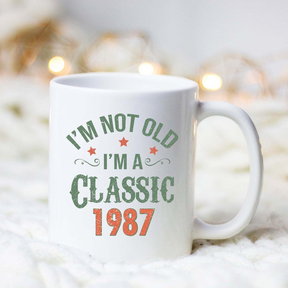 Classic 1987 Personalized Birthday Mug Birthday Mug Birthday Gift Vintage Mug