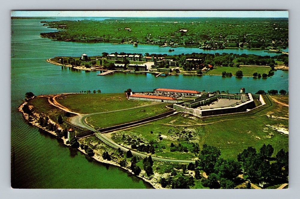 Canada Ontario Kingston Aerial Old Fort Henry Standard Postal Vintage Postcard