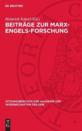 Beiträge Zur Marx-Engels-Forschung (Hardback)