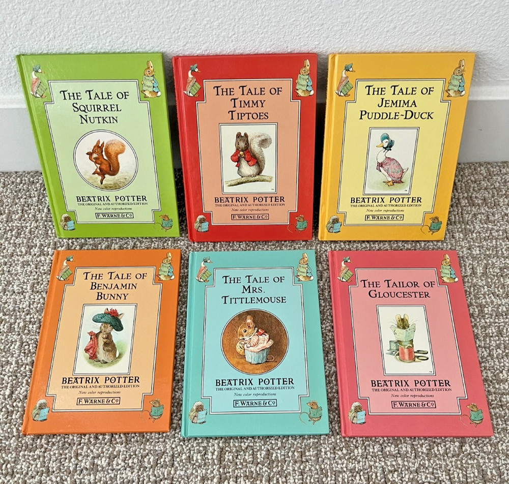Beatrix Potter Lot of 6 Children's Hardcover Picture books - Very Good Condition
