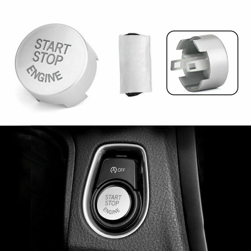 Silver Start Stop Engine Switch Button Cover For BMW F20 F30 F10 F01 F25 F26  U4