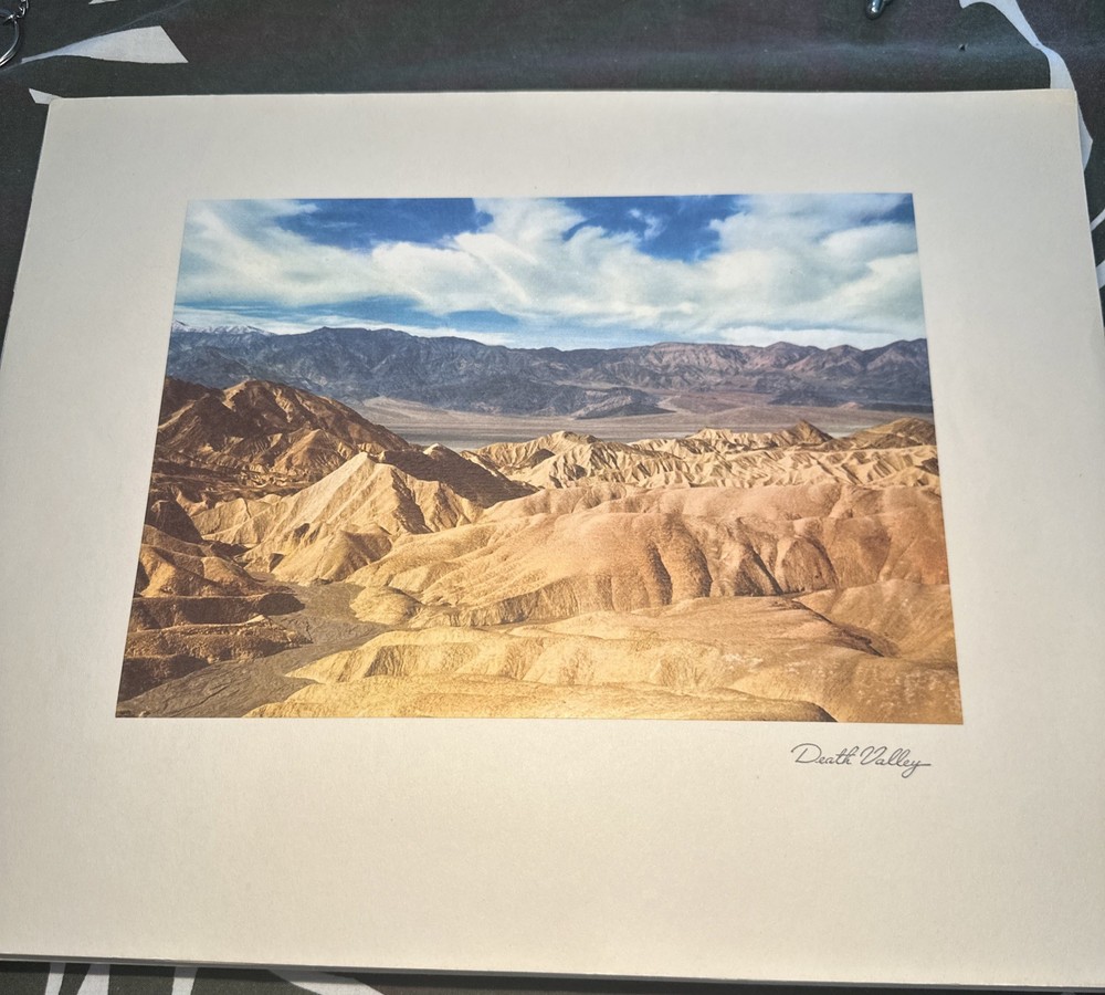 1940s “See Your West” 10x13  7x9 Print Points Of Interest “Death Valley” Print