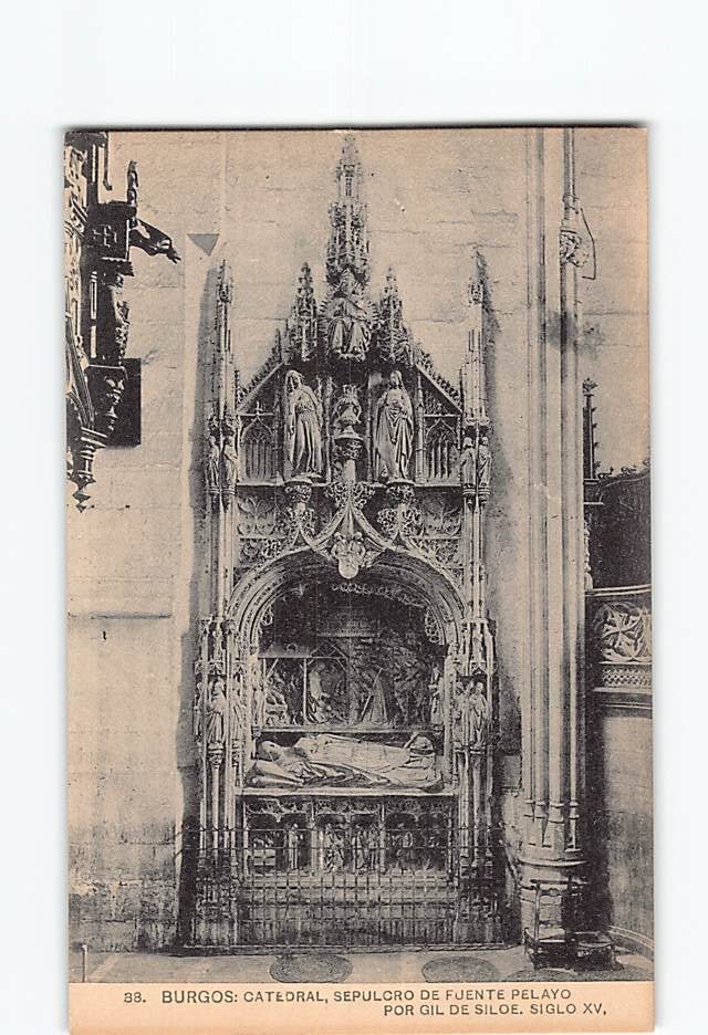 Postcard Sepulcro De Fuente Pelayo Por Gil De Siloe Burgos Spain