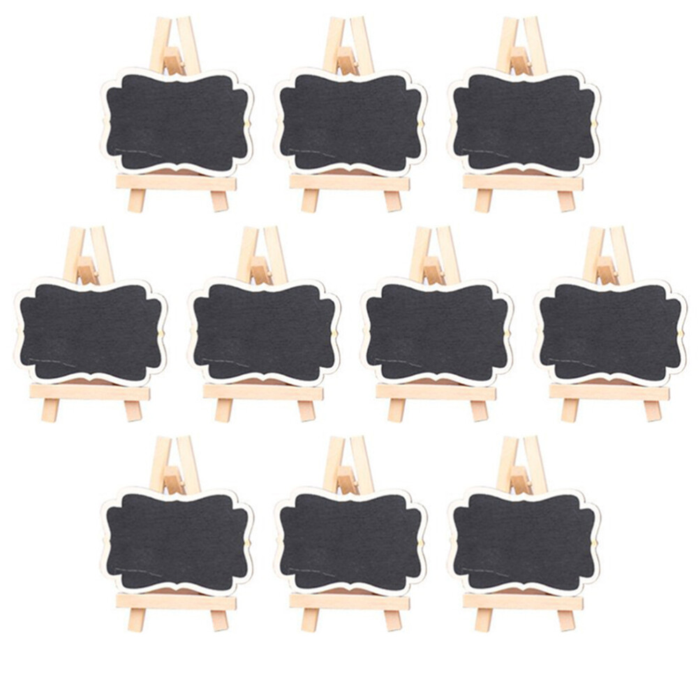 10 Pcs Table Top Easels for Painting Mini Chalkboard Place Cards Portable