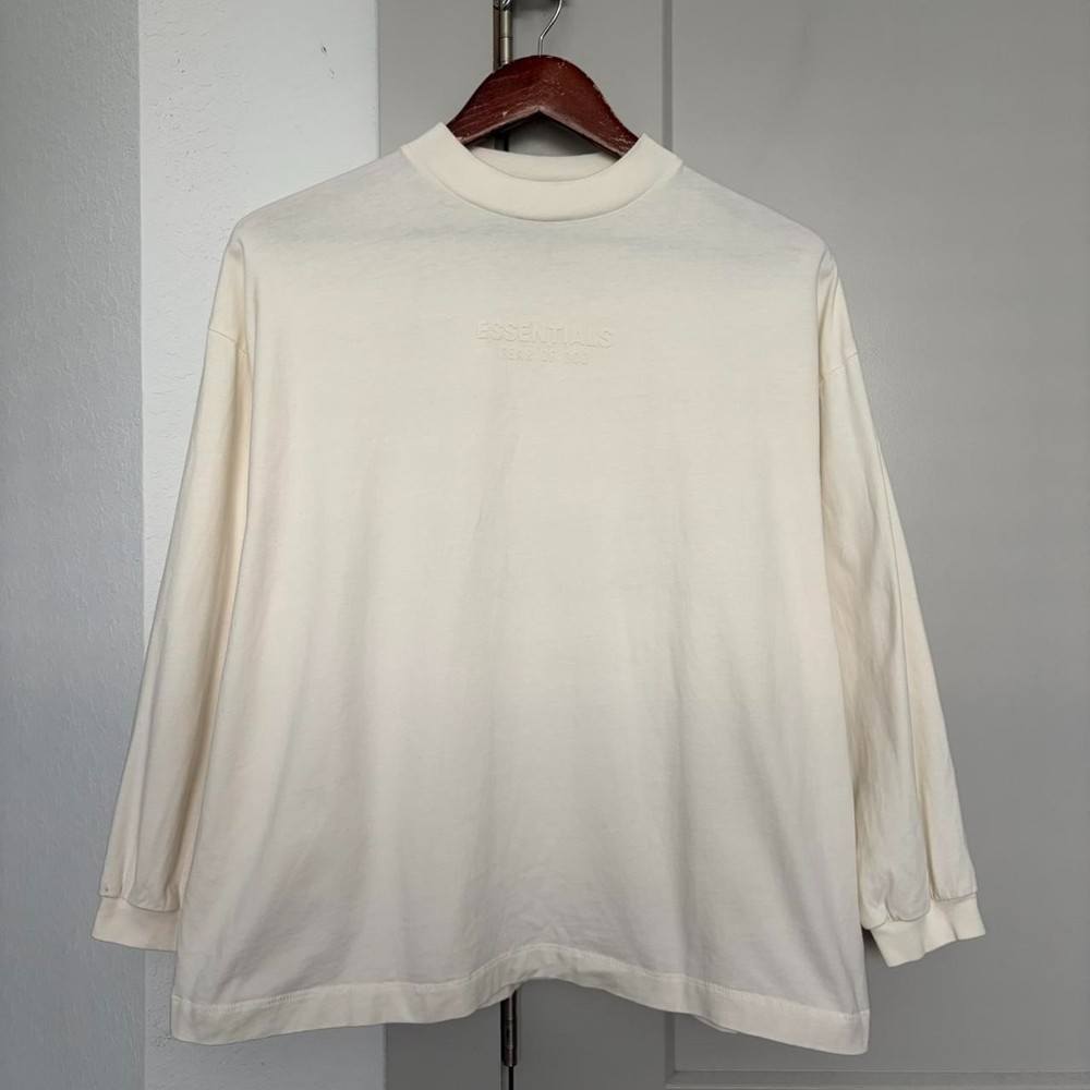 Essentials Fear Of God Cream Long Sleeve Tshirt Kids 14/16