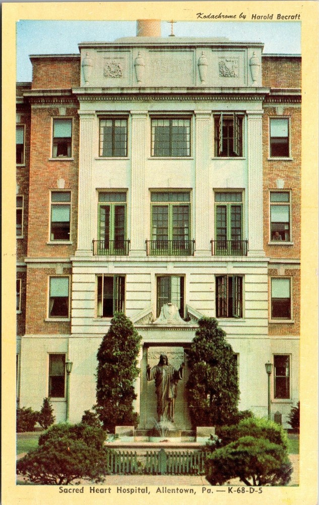 Allentown PA-Pennsylvania, Sacred Heart Hospital, Vintage Postcard