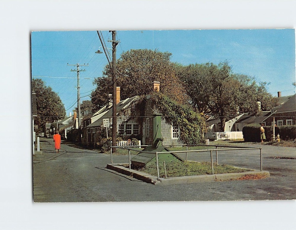 Postcard Pump Square in Sconset Nantucket Massachusetts USA
