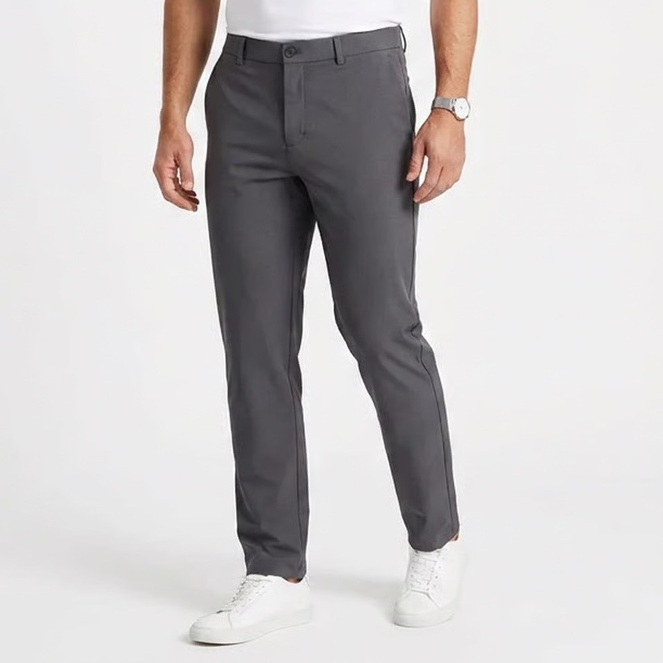 Nike Dri Fit Chino Pants Mens 40 x 32 Charcoal Gray Stretch Golf Performance