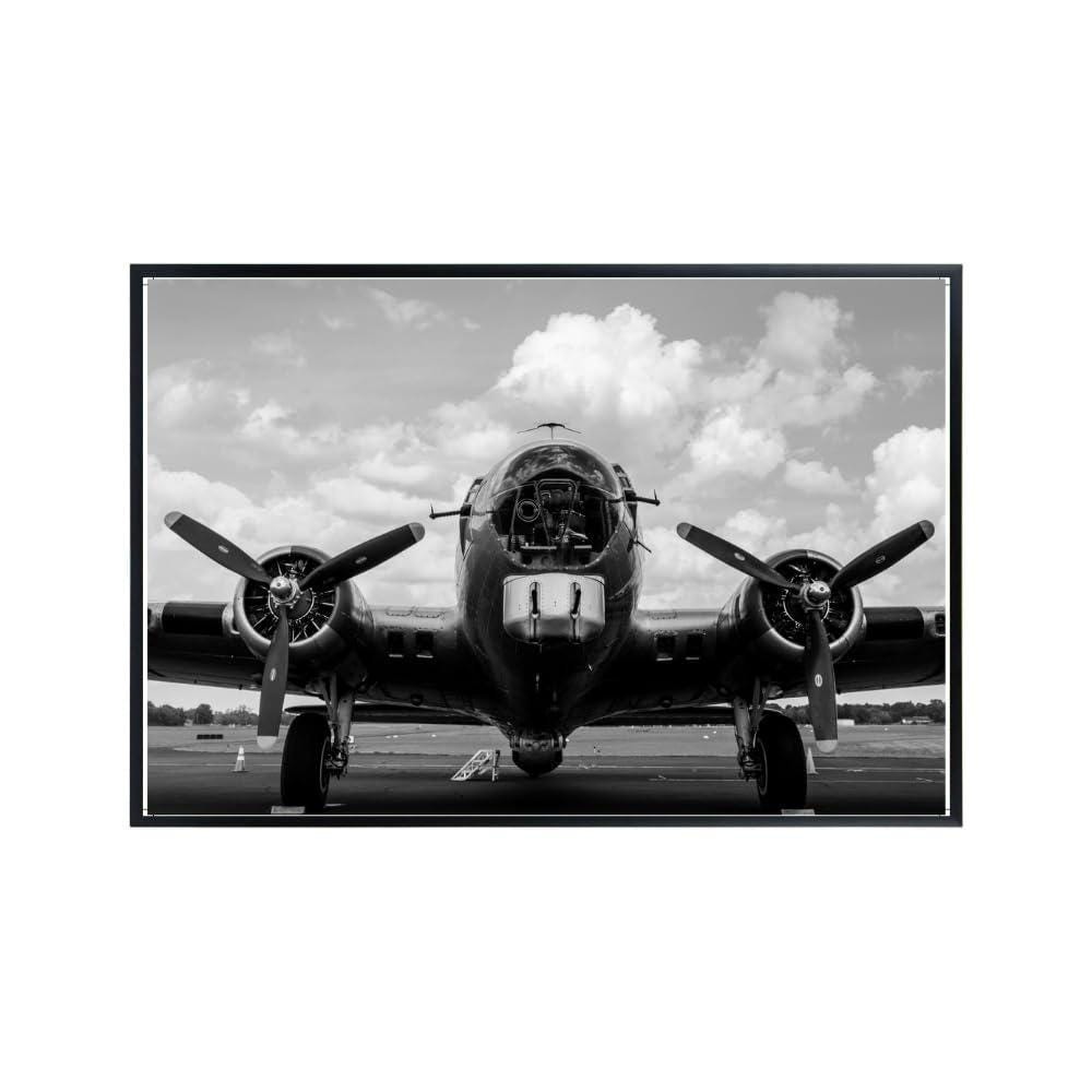 B-17 Flying Fortress Poster – WWII Military Aviation Warbird Wall Art (Unframed)
