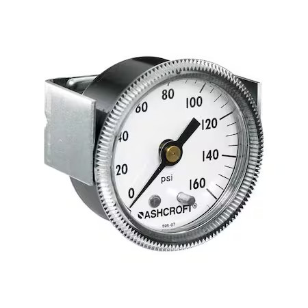 Ashcroft 20W1001th 02B Xuczg 60# Panel Mount Pressure Gauge, 0 To 60 Psi, 2 InFree Shipping on orders over $75