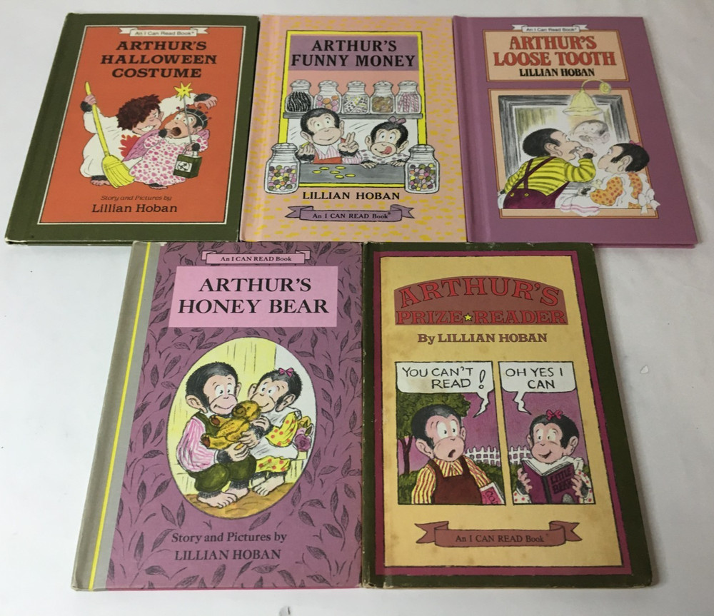 Lot of 5 Arthur the Chimpanzee Series Books by Lillian Hoban - I Can Read