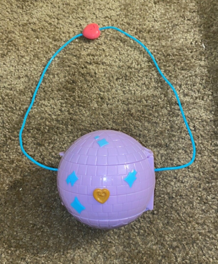 Polly Pocket Double Play Skating Purple Disco Ball