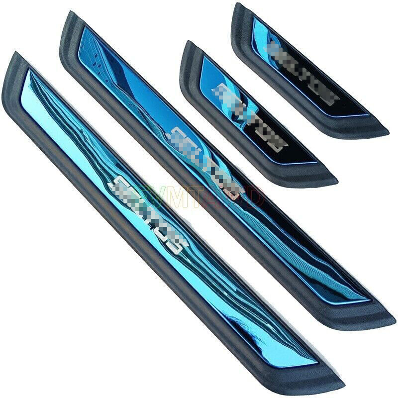 For Kia Seltos 2020-2023 Accessories Outside Door Sill Cover Scuff Plate Guards