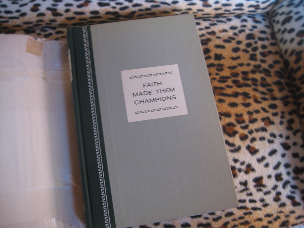 Faith Made Them Champions by Norman Vincent Peale (1954, Hardback)1st Ed HCDJ