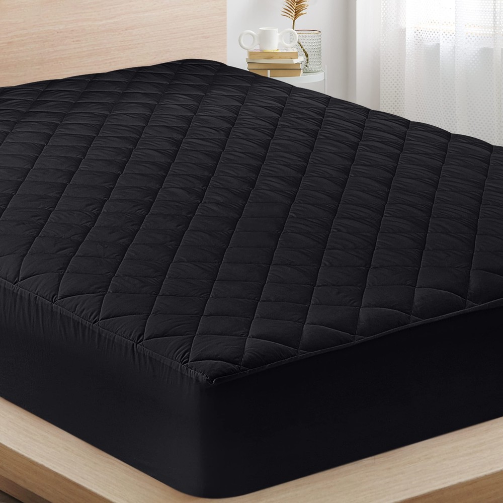 Quilted Elastic King Mattress Protector Pad for Comfort and Protection