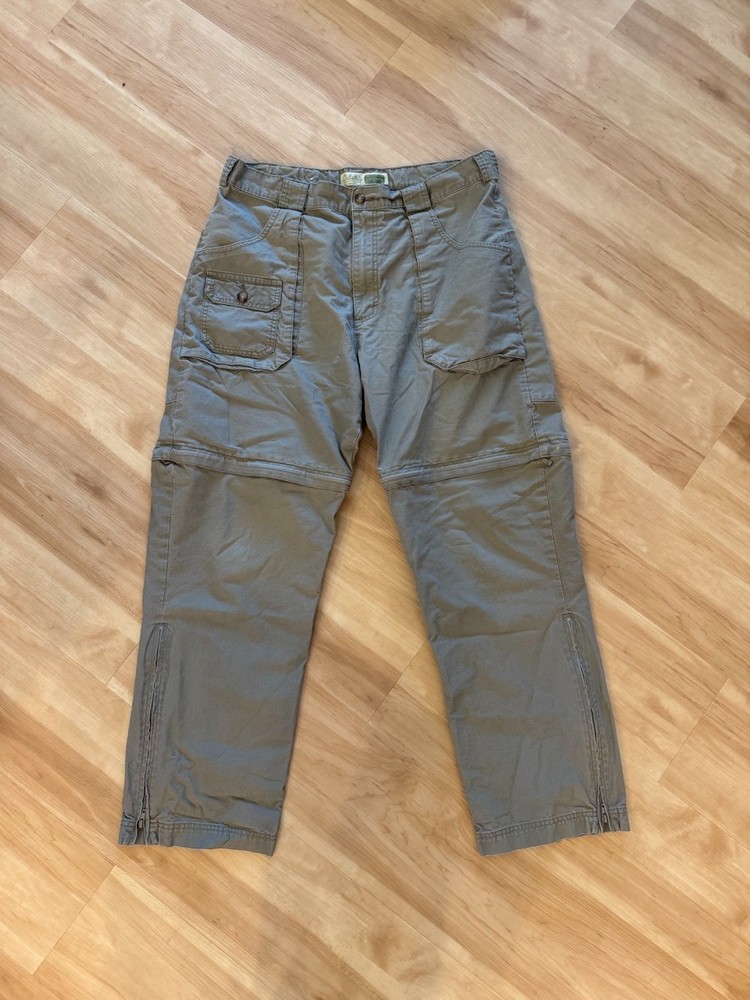 Cabela’s Convertible Pants Mens 34x30 Zip Off Hiking Outdoor Utility