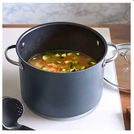 PamperedChef 8-qt. (7.6-L) Brilliance Nonstick Stock Pot.FrShip