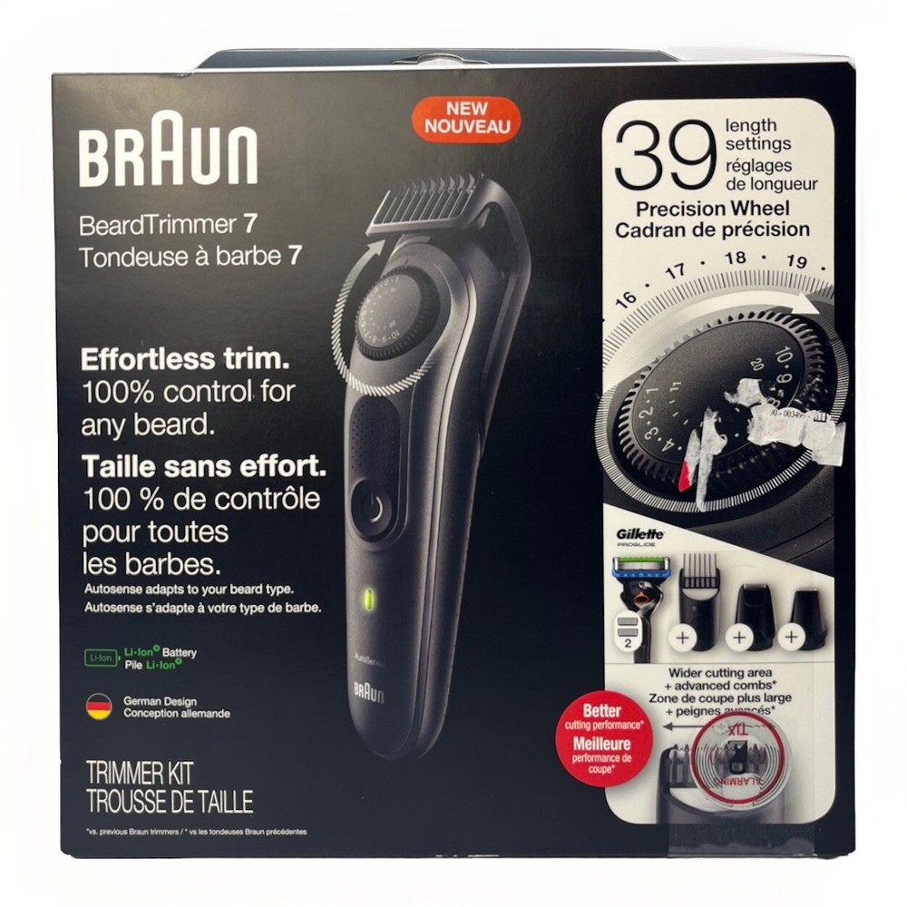 Braun Beard Detail Trimmer, Hair Clippers for Men, Cordless & Rechargeable NEW