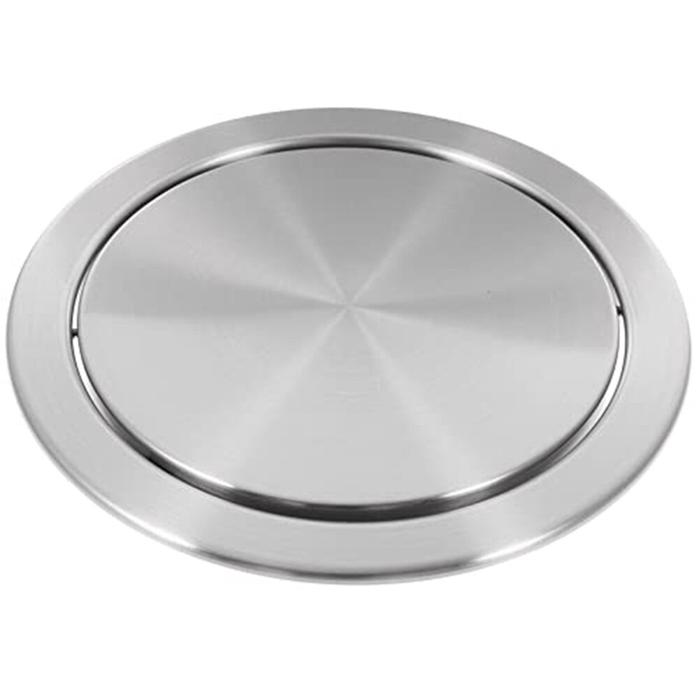 Trash Can Lid Simple Trash Grommet Embedded Countertop Round Cover Swing4911