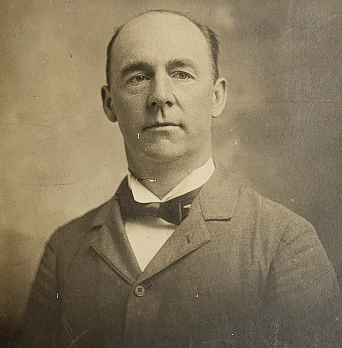 Angola Indiana Portrait Of A Man In Suit Coat Bow Tie Vintage Cabinet Card Photo