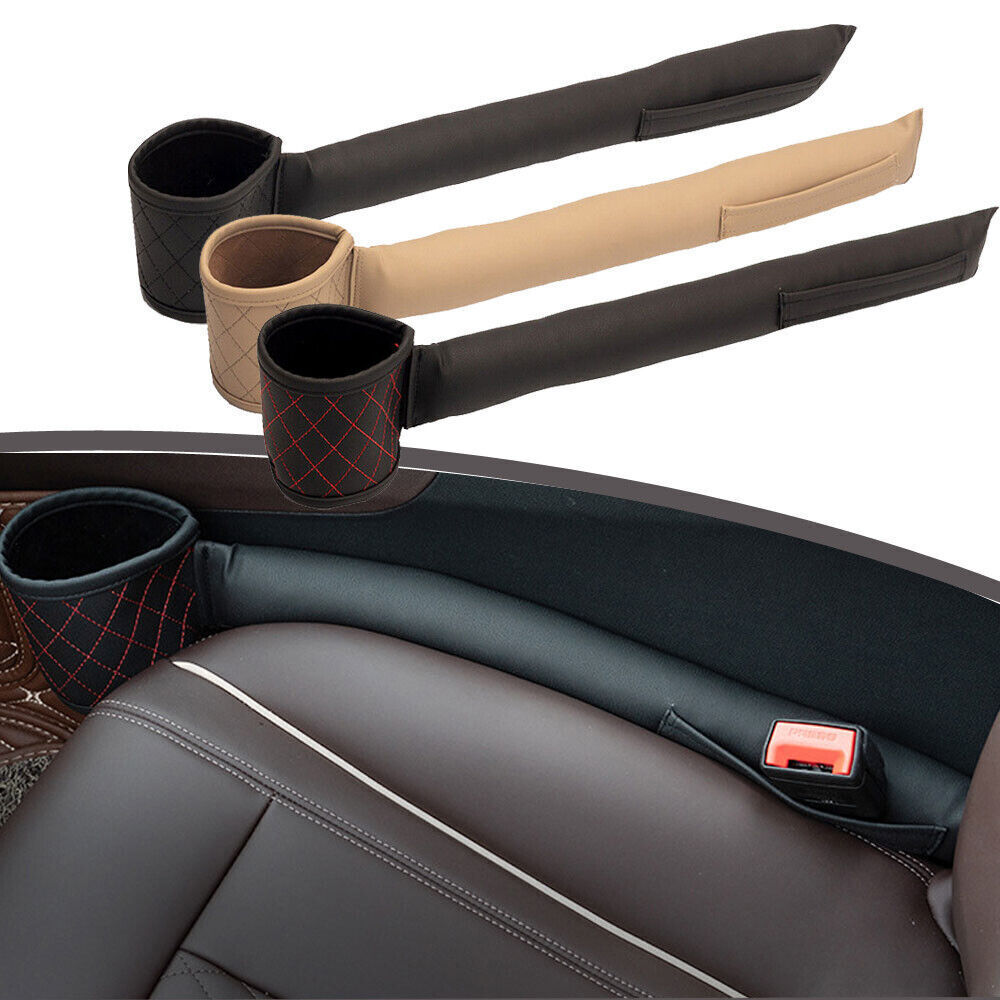 Car Seat Gap Filler Pocket Organizer Cup Holder Universal Car Interior Accessory