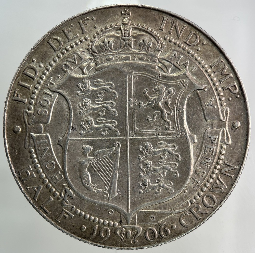 1906 Edward VII Half-Crown Silver Coin | Very High Grade