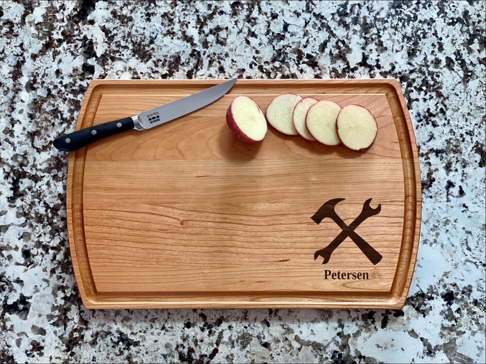 Handyman Cutting Board |  Hammer Wrench Charcuterie Board | Custom Serving Tray