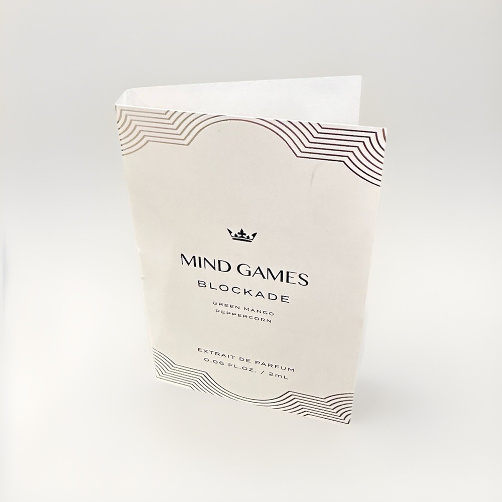 Mind Games Blockade Extrait de Parfum Sample 2ml 0.06 fl oz