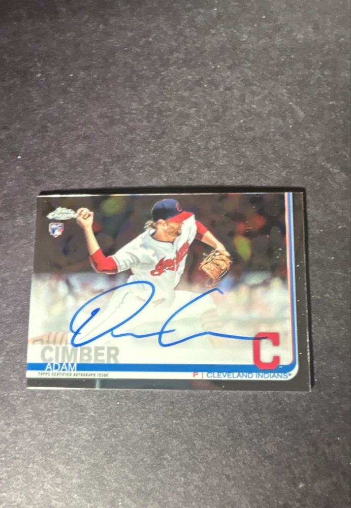 2019 Topps Chrome - Rookie Autographs Adam Cimber #RA-AC (AU, RC)