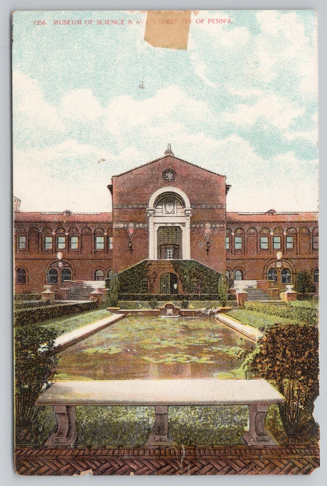 Museum of Science University of Pennsylvania PA Postcard UDB 1906