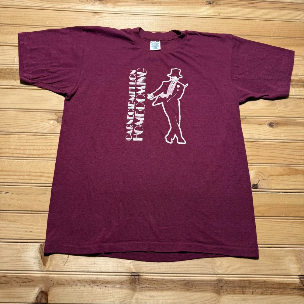 Vintage 80s Carnegie Mellon Homecoming University College Graphic T-Shirt Medium