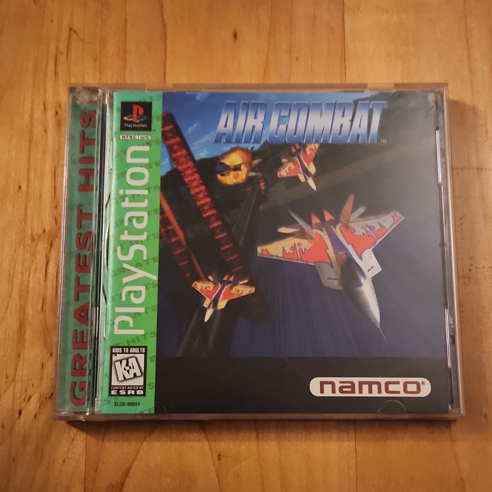 Namco Air Combat PlayStation 1 Greatest Hits Simulation Ace Combat Manual NTSC-…-image