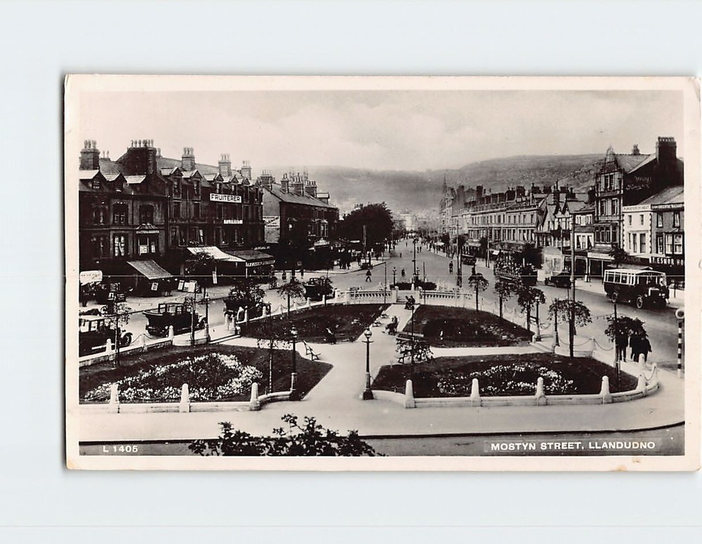 Postcard Mostyn Street Llandudno Wales