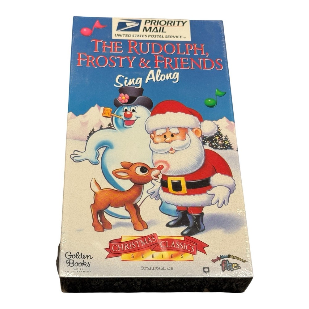 The Rudolph, Frosty & Friends Sing Along  VHS Christmas Classics Golden Sealed