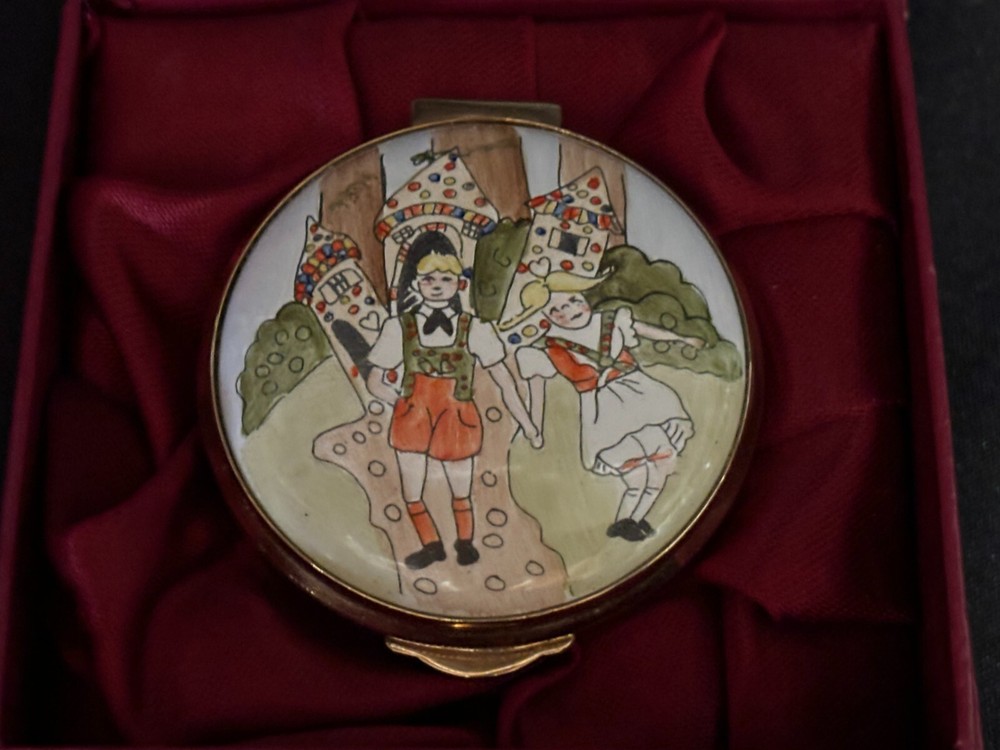 Staffordshire Enamel Trinket Box 