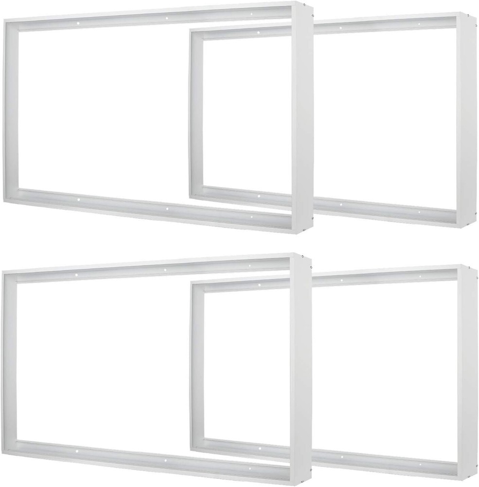 Premium Aluminum Surface Mount Bracket Set for Easy LED Panel Installation